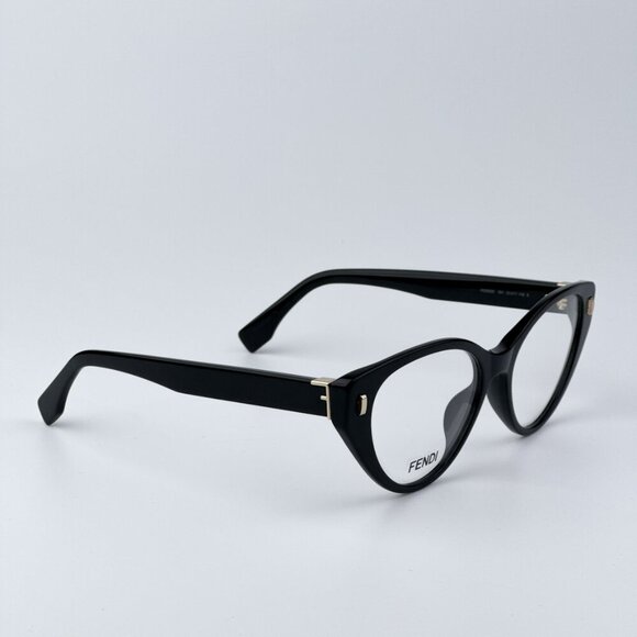 Fendi FE50020I FIRST 001 BRAND NEW Eyeglasses Shiny Black Women Cat Eye - Picture 7 of 10